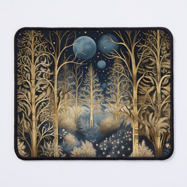 Item preview, enchanting christmas forest print designed and sold by dcrc.