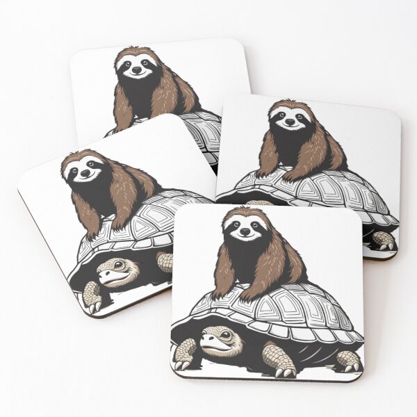 Item preview, Speed Is relative physics sloth and turtle designed and sold by philosofull.
