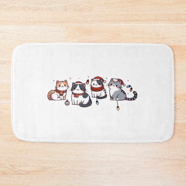 Item preview, Cute Christmas Cat, Cute Cat Farm Animals Holiday, Trendy Cat Holidays designed and sold by GlobalCornerHub.