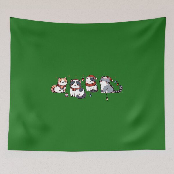 Item preview, Cute Christmas Cat, Cute Cat Farm Animals Holiday, Trendy Cat Holidays designed and sold by GlobalCornerHub.