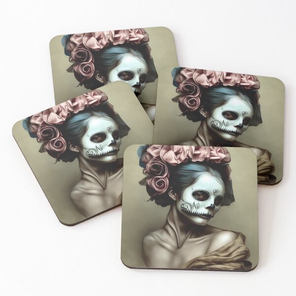 Item preview, Elegant gorgeous La Calavera Catrina, Lady of the afterlife, the Elegant Skull designed and sold by Fantasymachine.