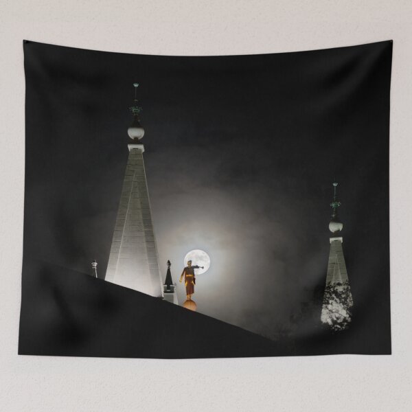 Item preview, The LDS Temple And The Moon designed and sold by Kevin Wellard.