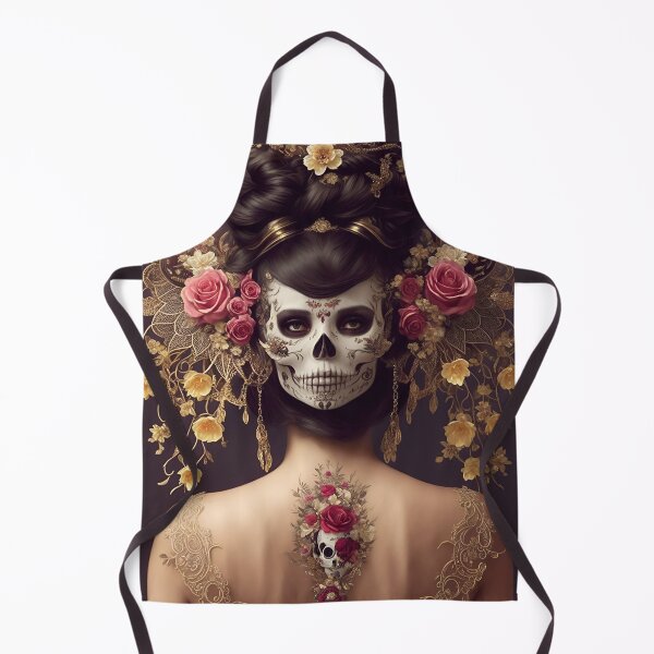 Item preview, Elegant gorgeous La Calavera Catrina, Lady of the afterlife, the Elegant Skull designed and sold by Fantasymachine.