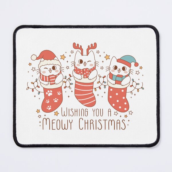 Item preview, Funny Cat Christmas design/ Meowy Christmas/ Christmas Cat sticker designed and sold by mbarts85.