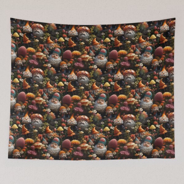 Item preview, Stunning Artwork Beautiful Unique Fantasy Garden Gnomes Pattern P131-5 designed and sold by MPCFICTION.
