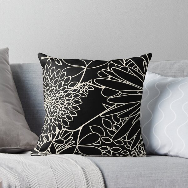 Item preview, Black and White Floral Harmony designed and sold by 2Check-Shop.