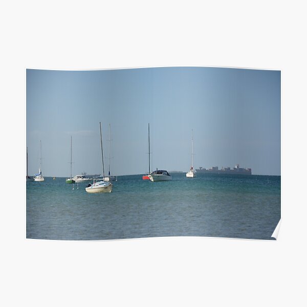 BOATS AT BLAIRGOWRIE. Poster