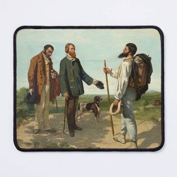 Item preview, gustave courbet artwork, gustave courbet self portrait, gustave courbet paintings designed and sold by marti-oryo.