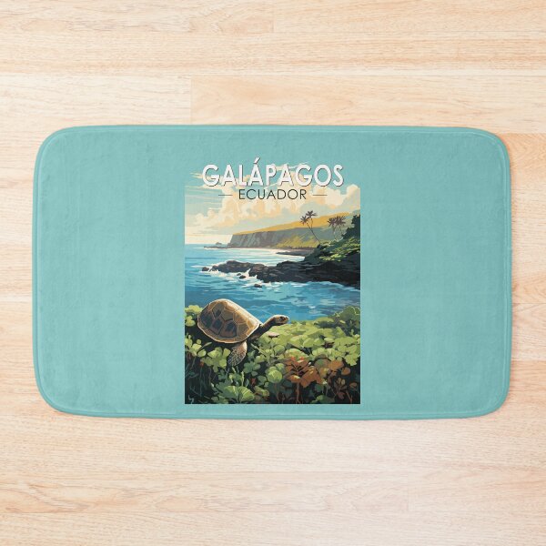 Item preview, Galapagos Islands Giant Tortoise Travel Art Vintage designed and sold by KrisSidDesigns.
