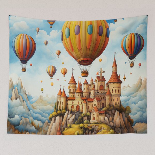 Item preview, Hot Air Ballons and Castle designed and sold by whitecat23.