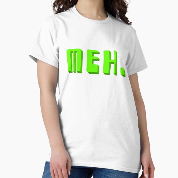 Item preview, One word apathetic meh designed and sold by pirkchap.