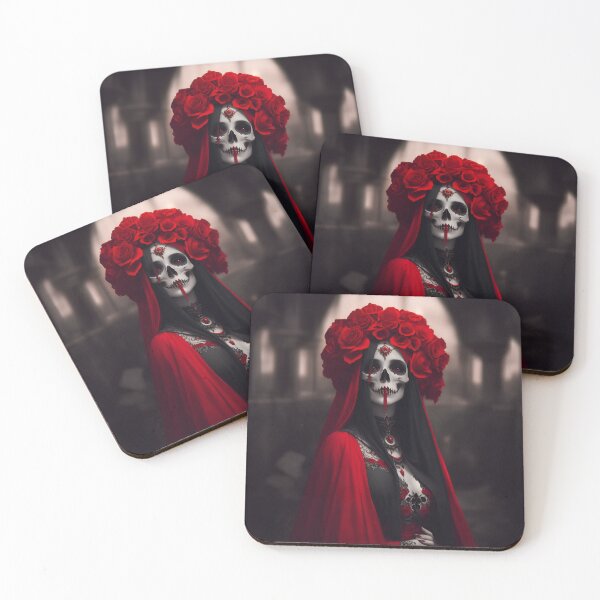 Item preview, Elegant gorgeous La Calavera Catrina, Lady of the afterlife, the Elegant Skull designed and sold by Fantasymachine.