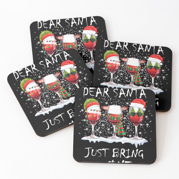 Item preview, Dear Santa Just Bring Wine Funny Merry Christmas designed and sold by BestTee4You.