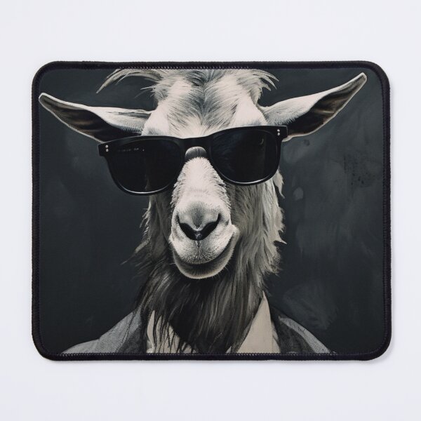 Item preview, Goat Wearing Sunglasses and Suit designed and sold by whitecat23.