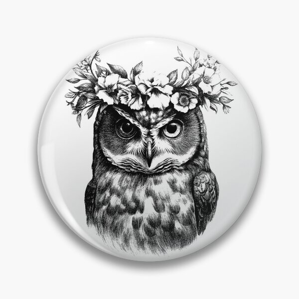 Item preview, Whimsical Owl - Floral Nocturne designed and sold by MajesticBeasts.