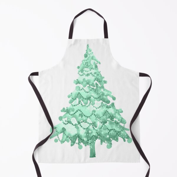 Item preview, Watercolor Christmas Tree covered in snow, light colors, delicate emerald. designed and sold by My-fake-places.