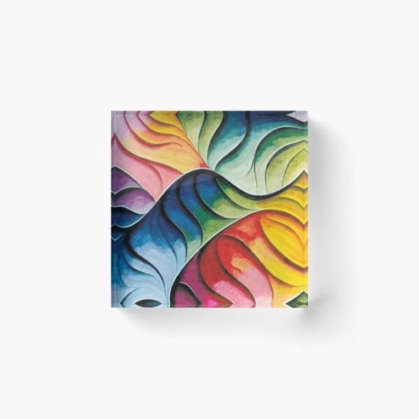Item preview, logo illustration, pattern drawing simplicity, geometric patterns watercolor blur colors, poster, painting pattern graphics graffiti multicolor yellow orange blue designed and sold by gulka8.