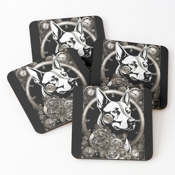 Item preview, Steampunk Dog in Cartoon Puppy Style  designed and sold by EternalDelight1.
