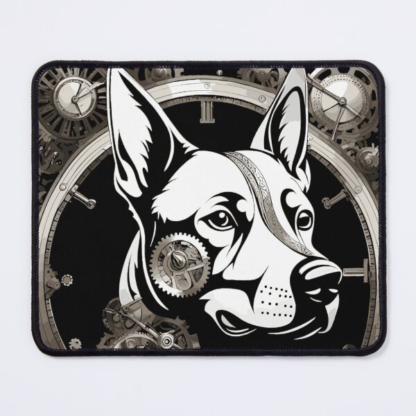 Item preview, Steampunk Dog in Cartoon Puppy Style designed and sold by EternalDelight1.