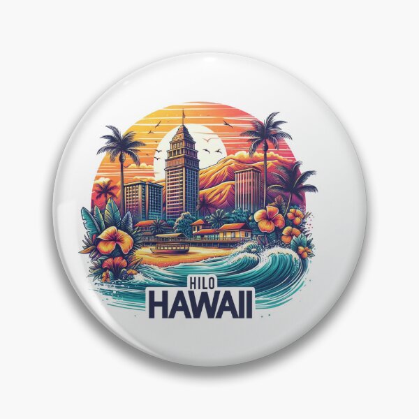 Item preview, Hilo, Hawaii, Watercolor Illustration designed and sold by PaintMeWorld.
