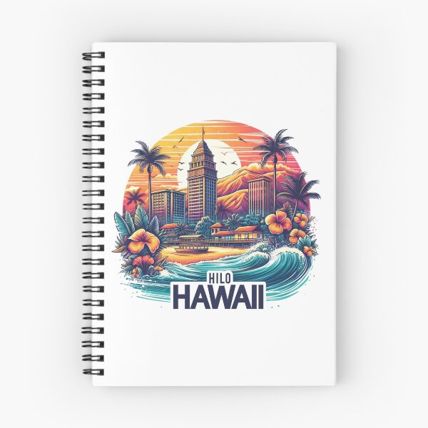 Artikelvorschau, Hilo, Hawaii, Aquarell-Illustration entworfen und verkauft von PaintMeWorld.