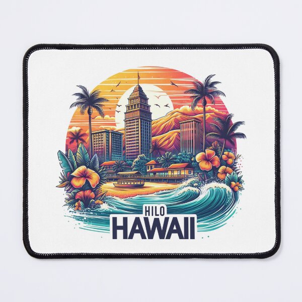 Item preview, Hilo, Hawaii, Ilustración de acuarela designed and sold by PaintMeWorld.