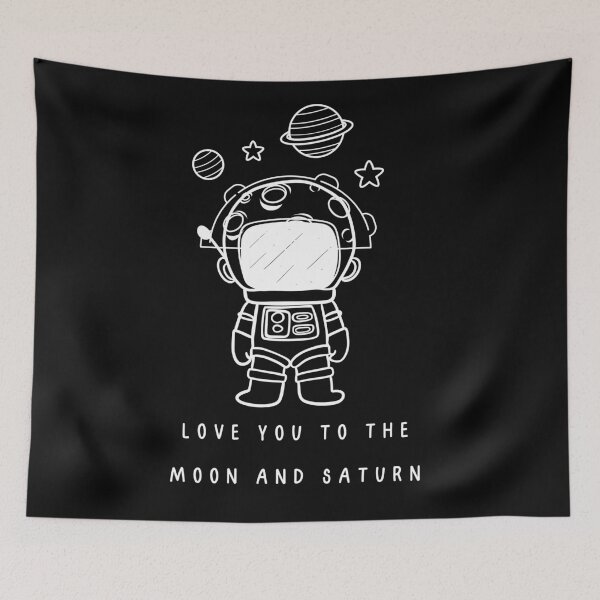 Item preview, Love You To The Moon And Saturn designed and sold by OnTheTrend.
