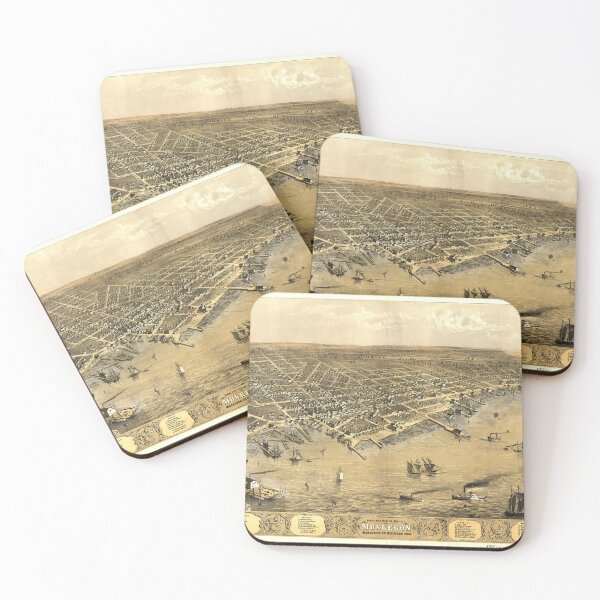 Item preview, Muskegon, Michigan (1868) designed and sold by allhistory.