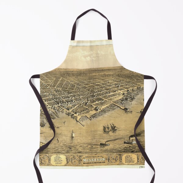 Item preview, Muskegon, Michigan (1868) designed and sold by allhistory.