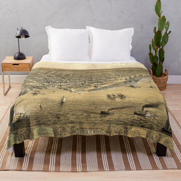 Item preview, Muskegon, Michigan (1868) designed and sold by allhistory.