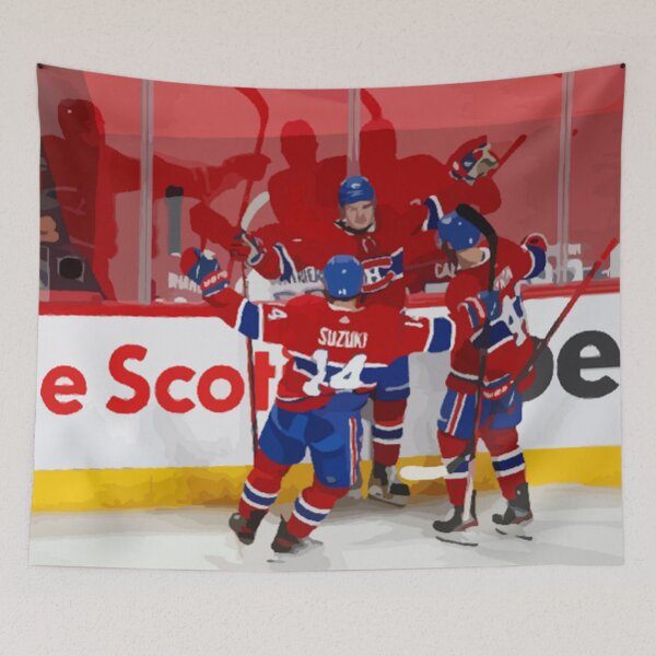 Item preview, Montreal Canadiens Goal Celebration Painting designed and sold by Positive Lad.