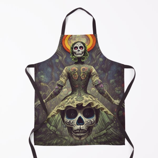 Item preview, Elegant gorgeous La Calavera Catrina, Lady of the afterlife, the Elegant Skull designed and sold by Fantasymachine.
