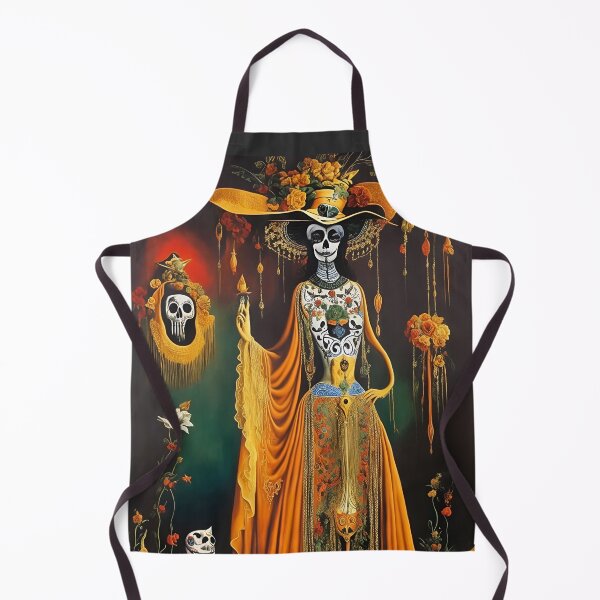 Item preview, Elegant gorgeous La Calavera Catrina, Lady of the afterlife, the Elegant Skull designed and sold by Fantasymachine.