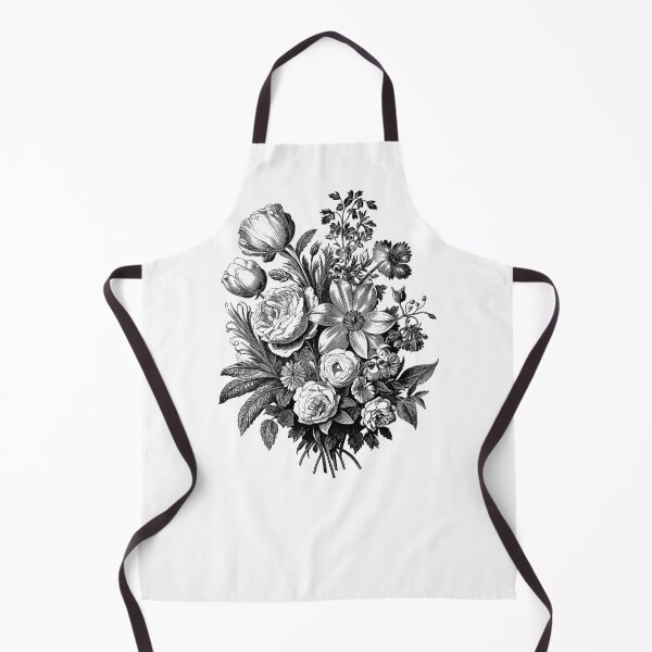 Item preview, Bouquet Engraving - Monochrome Floral Elegance designed and sold by MajesticBeasts.