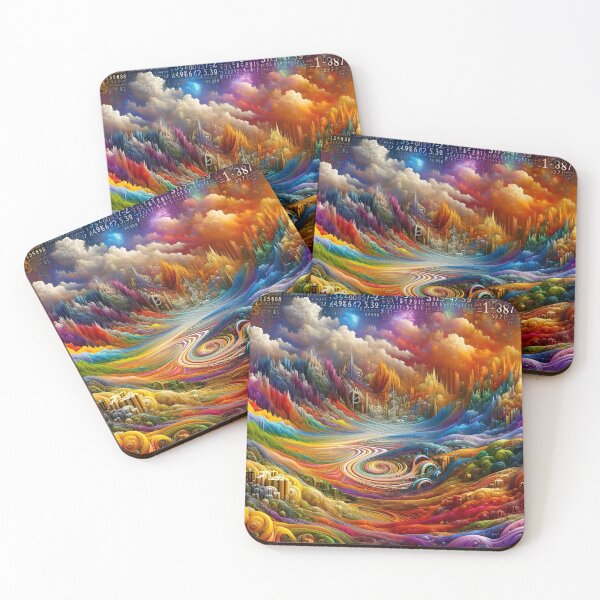 Item preview, Autistic Pi Rainbow Landscape designed and sold by AI-Pi-art.