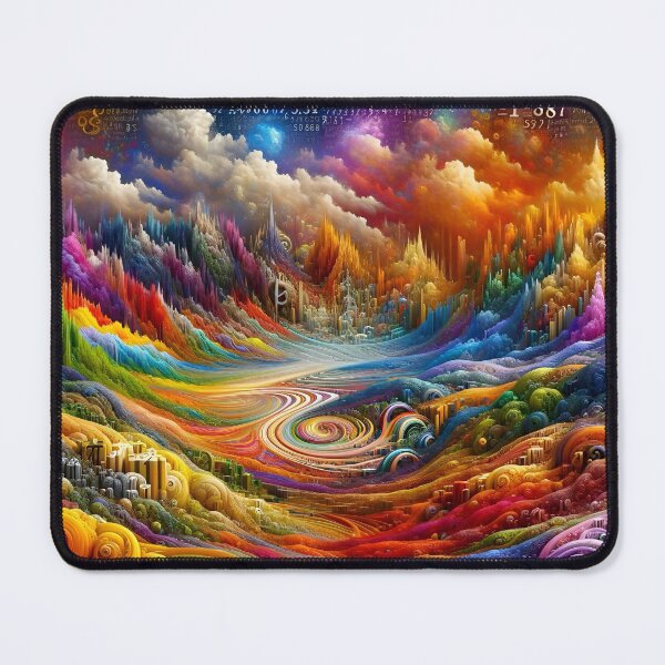Item preview, Autistic Pi Rainbow Landscape designed and sold by AI-Pi-art.