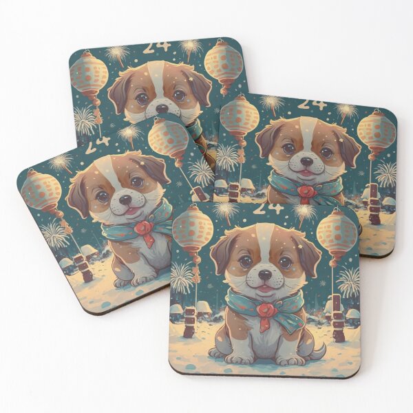 Item preview, Cute puppy in a new year designed and sold by Bercik123.