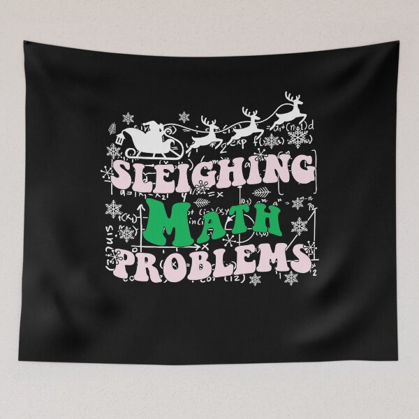 Item preview, Funny Sleighing Math Problem, Math Teacher Christmas 2024, Xmas Teachers designed and sold by ArtByKatti.