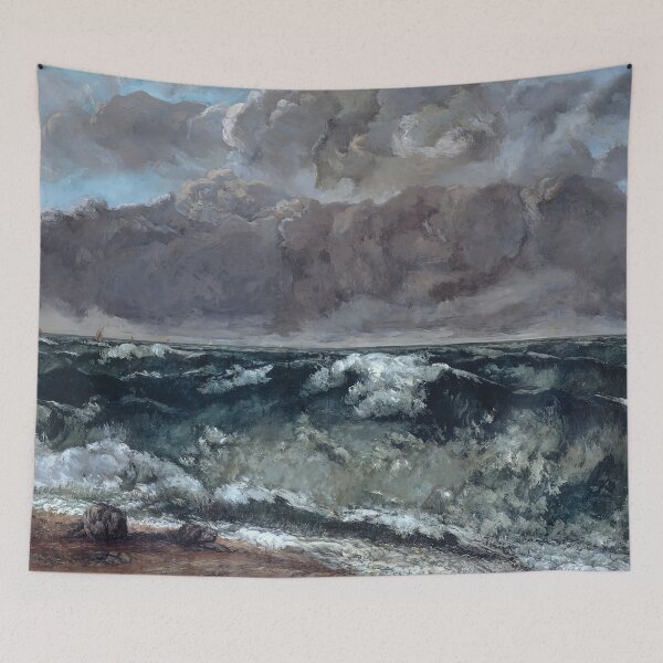 Item preview, gustave courbet artwork, gustave courbet self portrait, gustave courbet paintings designed and sold by marti-oryo.