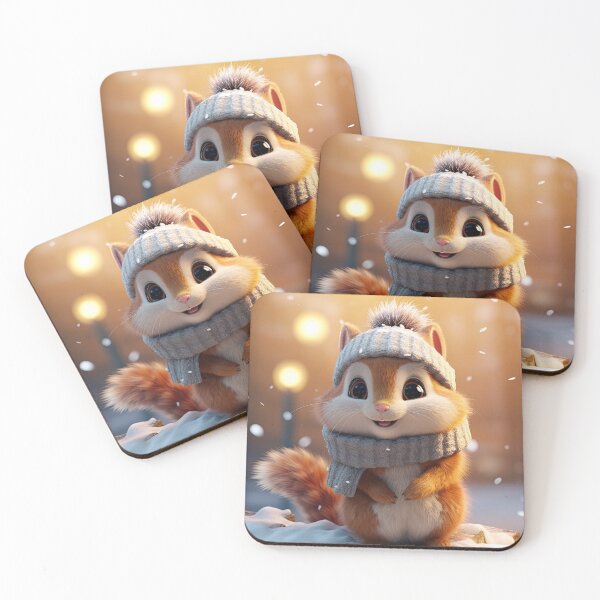 Item preview, Cute squirrel on snow designed and sold by TomxDesign.