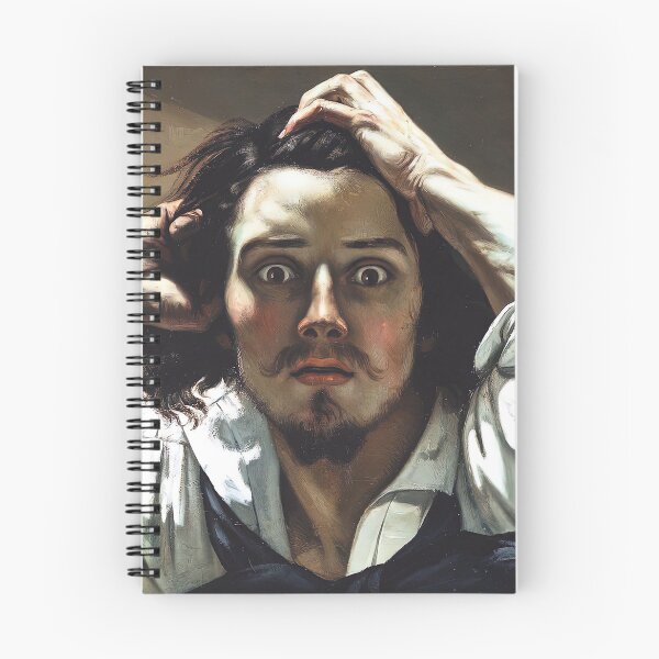 Item preview, gustave courbet artwork, gustave courbet self portrait, gustave courbet paintings designed and sold by marti-oryo.
