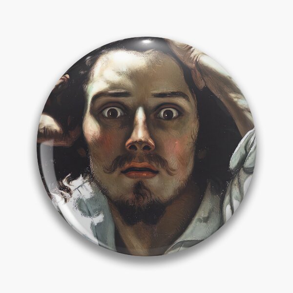 Item preview, gustave courbet artwork, gustave courbet self portrait, gustave courbet paintings designed and sold by marti-oryo.