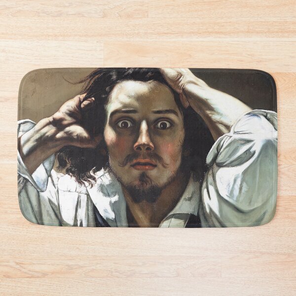 Item preview, gustave courbet artwork, gustave courbet self portrait, gustave courbet paintings designed and sold by marti-oryo.
