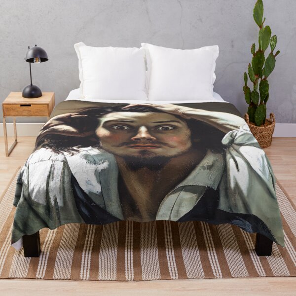 Item preview, gustave courbet artwork, gustave courbet self portrait, gustave courbet paintings designed and sold by marti-oryo.