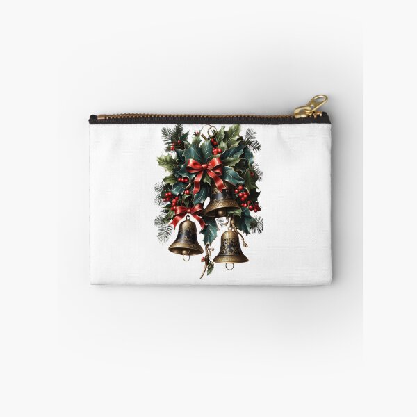 Item preview, Christmas Bells with Holly Berries designed and sold by TrendiKloset.
