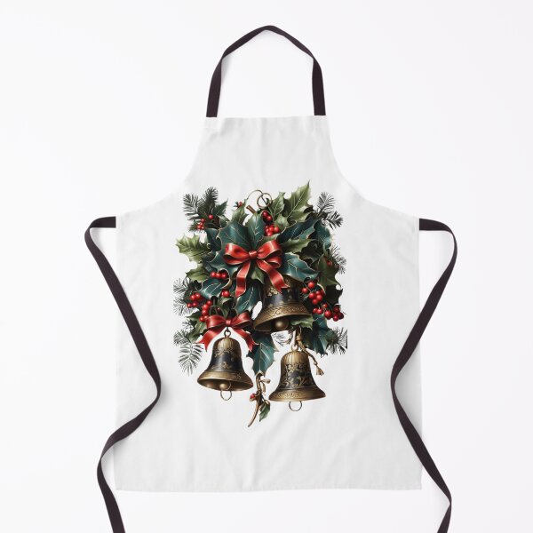 Item preview, Christmas Bells with Holly Berries designed and sold by Trendi Kloset.