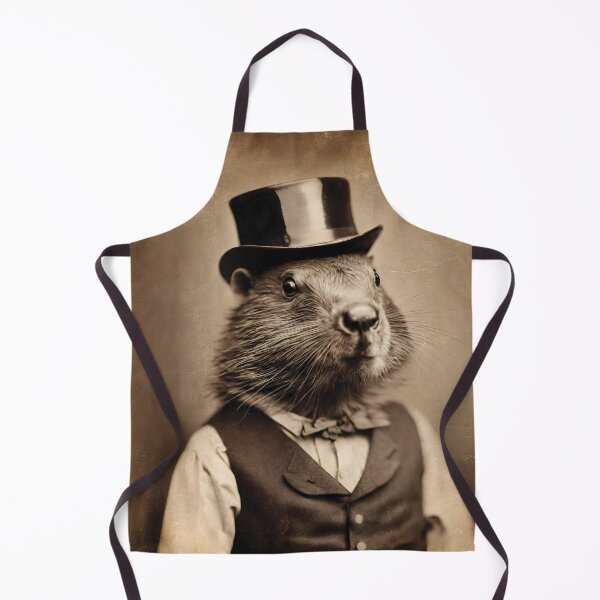 Item preview, Victorian Beaver Portrait Artistic Gift Fashion Serious Style  designed and sold by popanato.