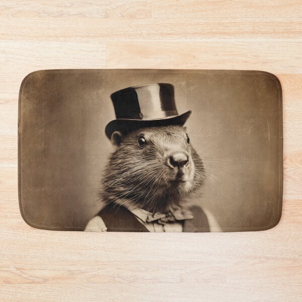 Item preview, Victorian Beaver Portrait Artistic Gift Fashion Serious Style  designed and sold by popanato.