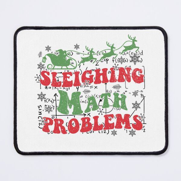 Item preview, Funny Sleighing Math Problem, Math Teacher Christmas 2024, Xmas Teachers designed and sold by ArtByKatti.