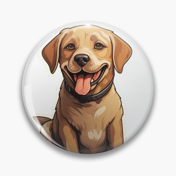 Item preview, Golden Canine Bliss - Cartoon Labrador Retriever Mix designed and sold by PureGlee.